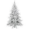 Vidaxl kunstmatige inklapbare kerstboom wit 240 cm pvc en staal