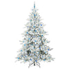 Vidaxl kunstmatige inklapbare kerstboom wit 240 cm pvc en staal