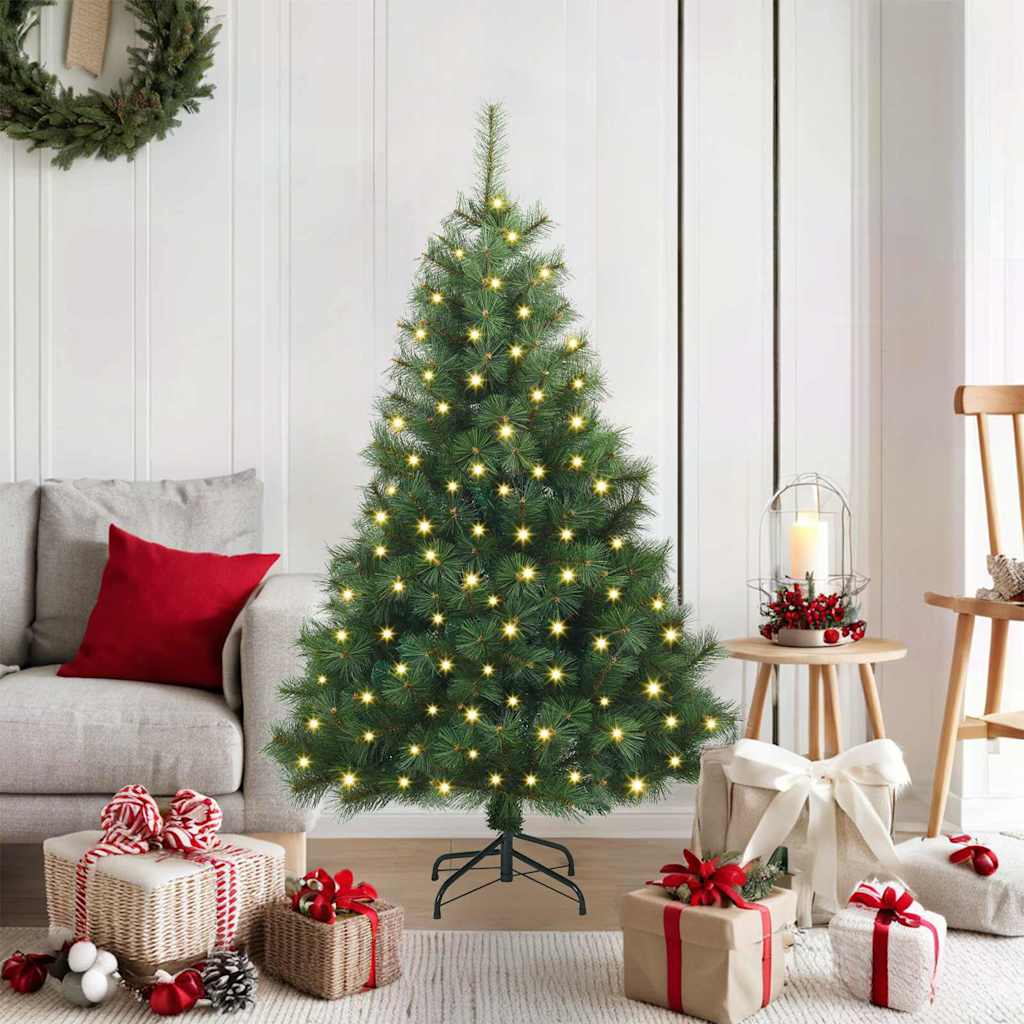 Árbol de Navidad artificial Vidaxx con 150 LED con estándar verde 120 cm PE y PVC