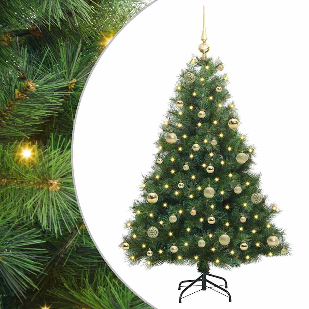 Albero di Natale artificiale Vidaxx con 150 LED con standard verde 120 cm PE e PVC