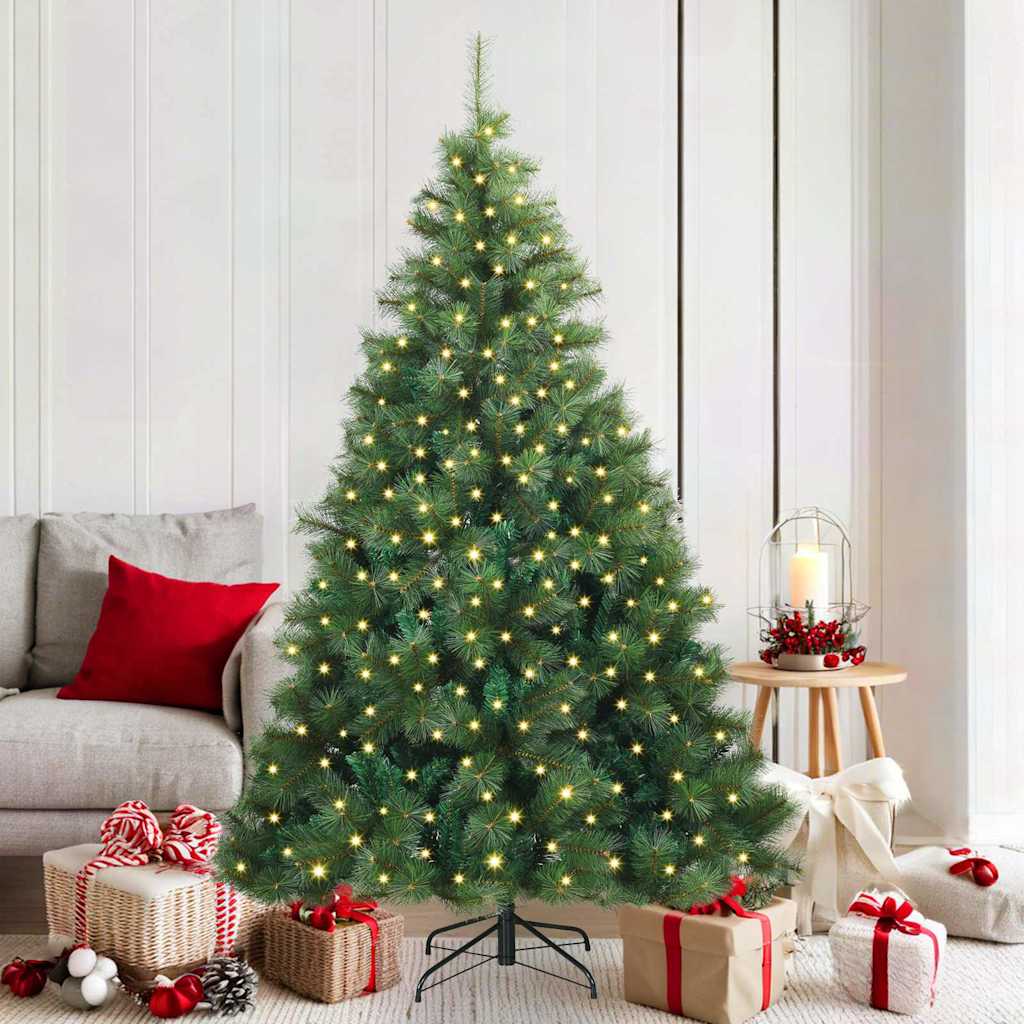 Albero di Natale artificiale Vidaxx con 300 LED con standard verde 180 cm PE e PVC