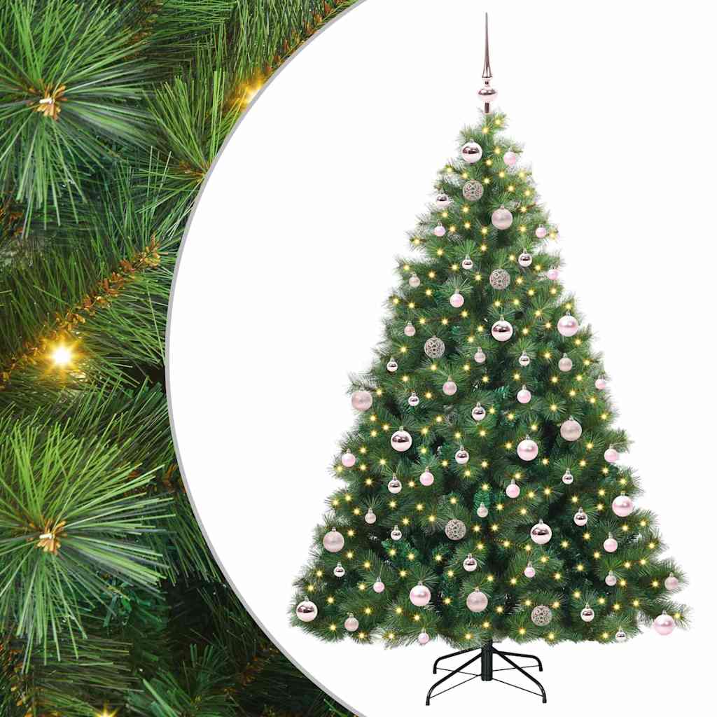 Albero di Natale artificiale Vidaxx con 300 LED con standard verde 180 cm PE e PVC