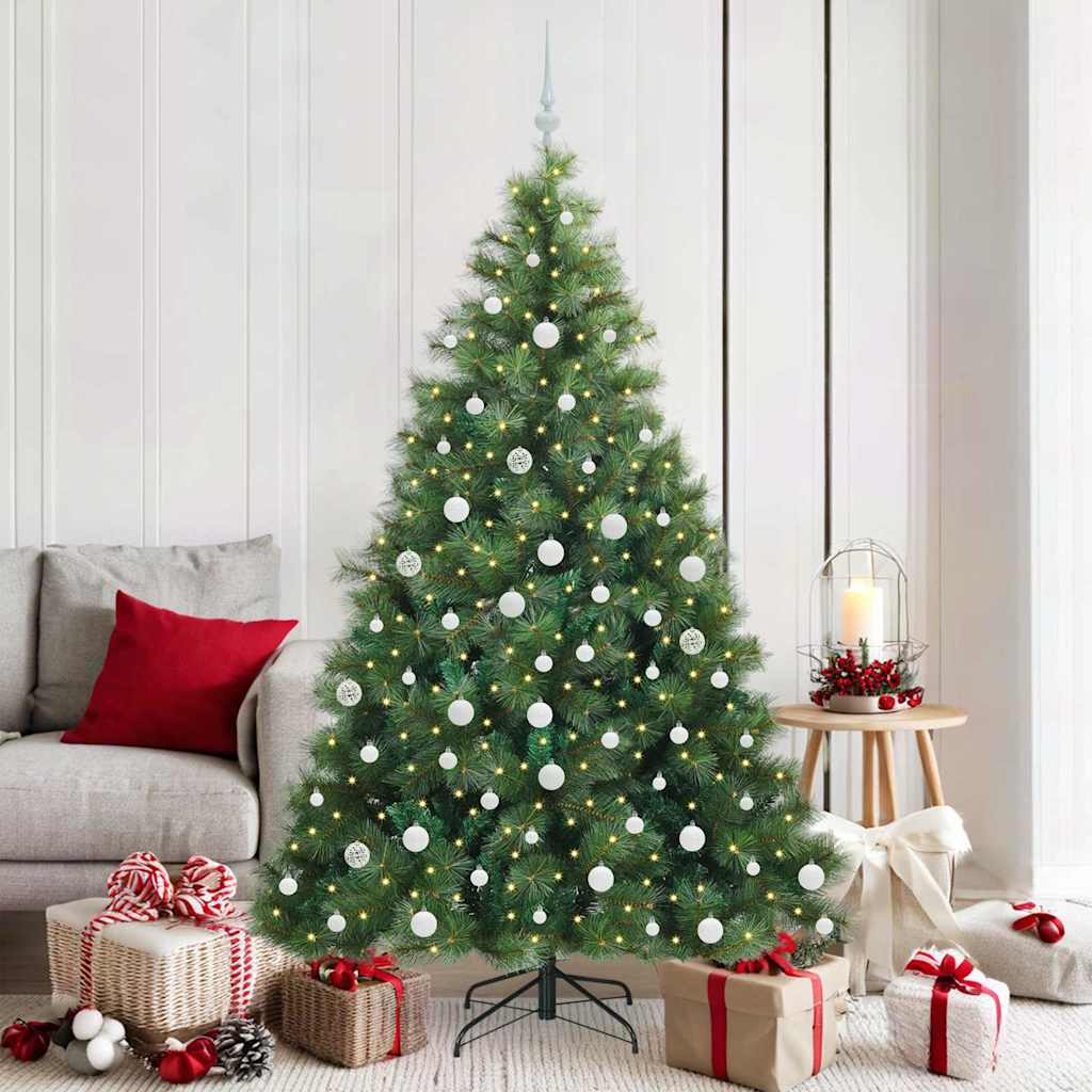 Albero di Natale artificiale Vidaxx con 300 LED con standard verde 180 cm PE e PVC