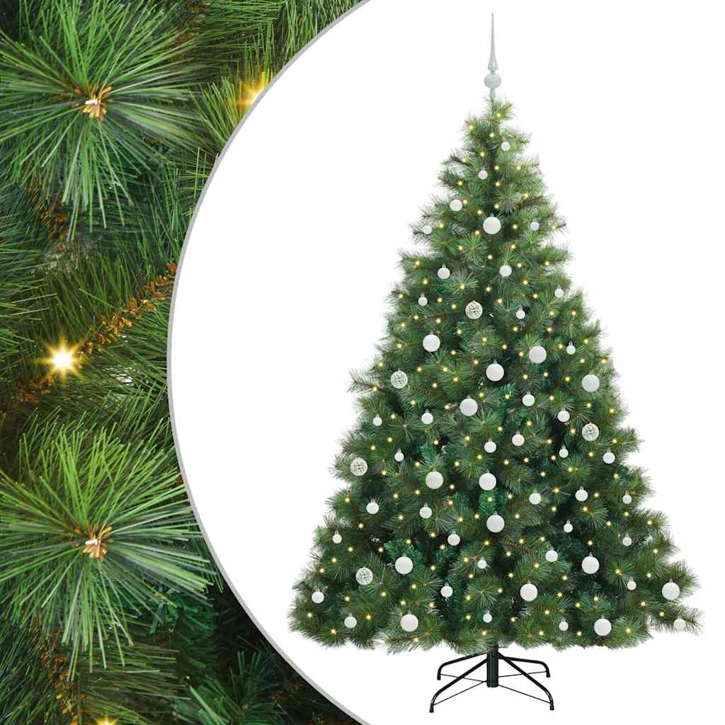 Albero di Natale artificiale Vidaxx con 300 LED con standard verde 180 cm PE e PVC