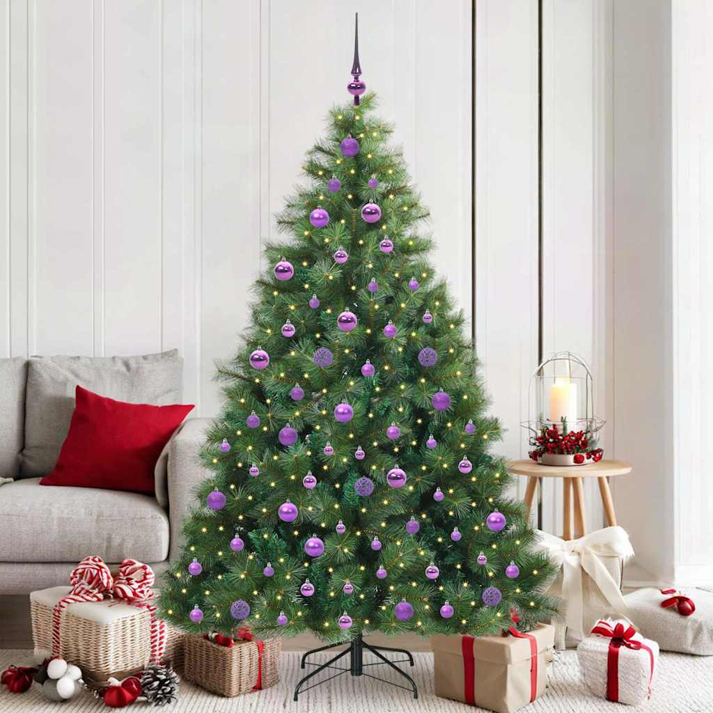 Albero di Natale artificiale Vidaxx con 300 LED con standard verde 180 cm PE e PVC