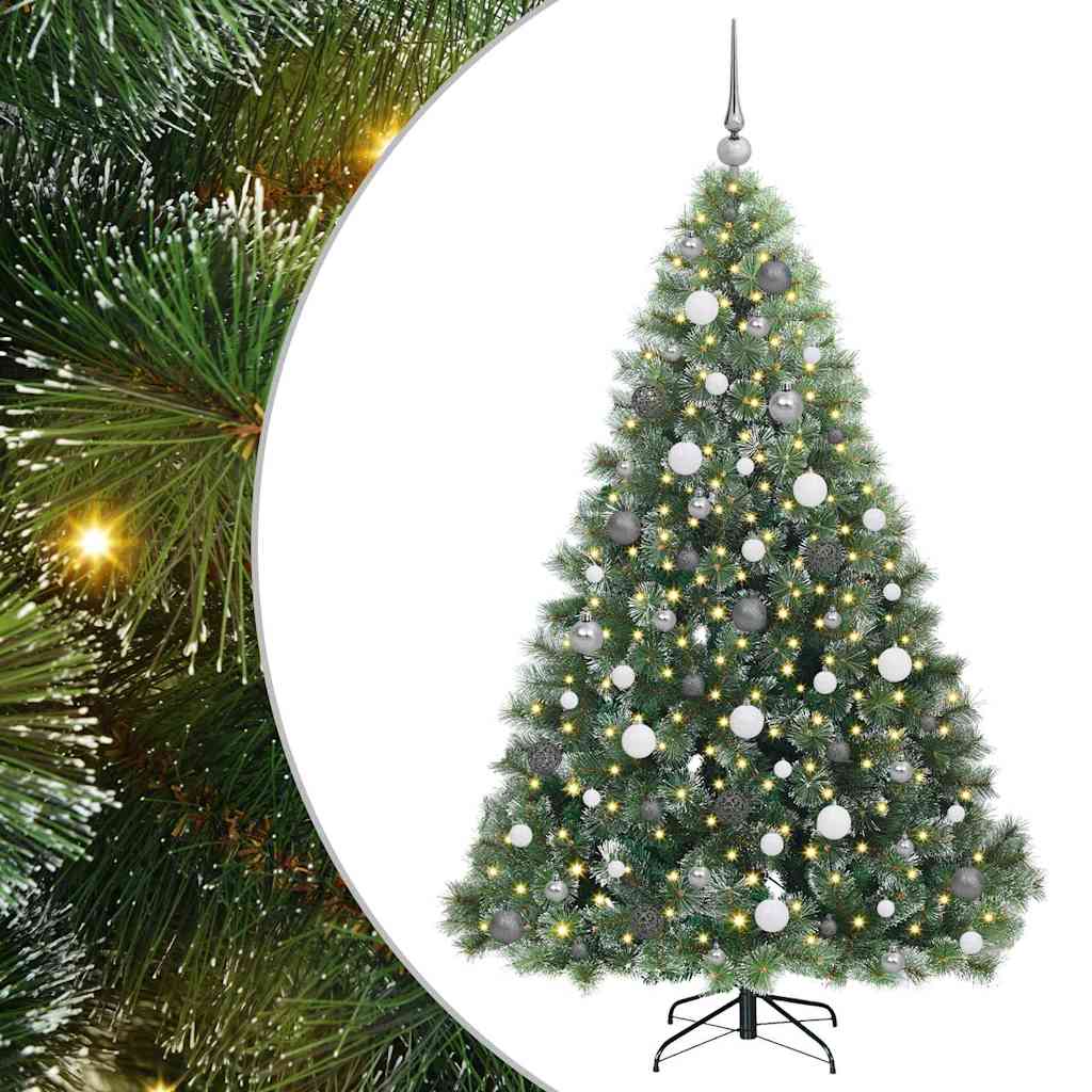 Albero di Natale artificiale Vidaxx con 300 LED con standard verde 180 cm PE e PVC