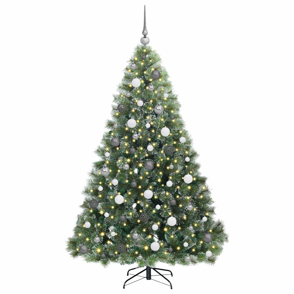 Albero di Natale artificiale Vidaxx con 300 LED con standard verde 180 cm PE e PVC