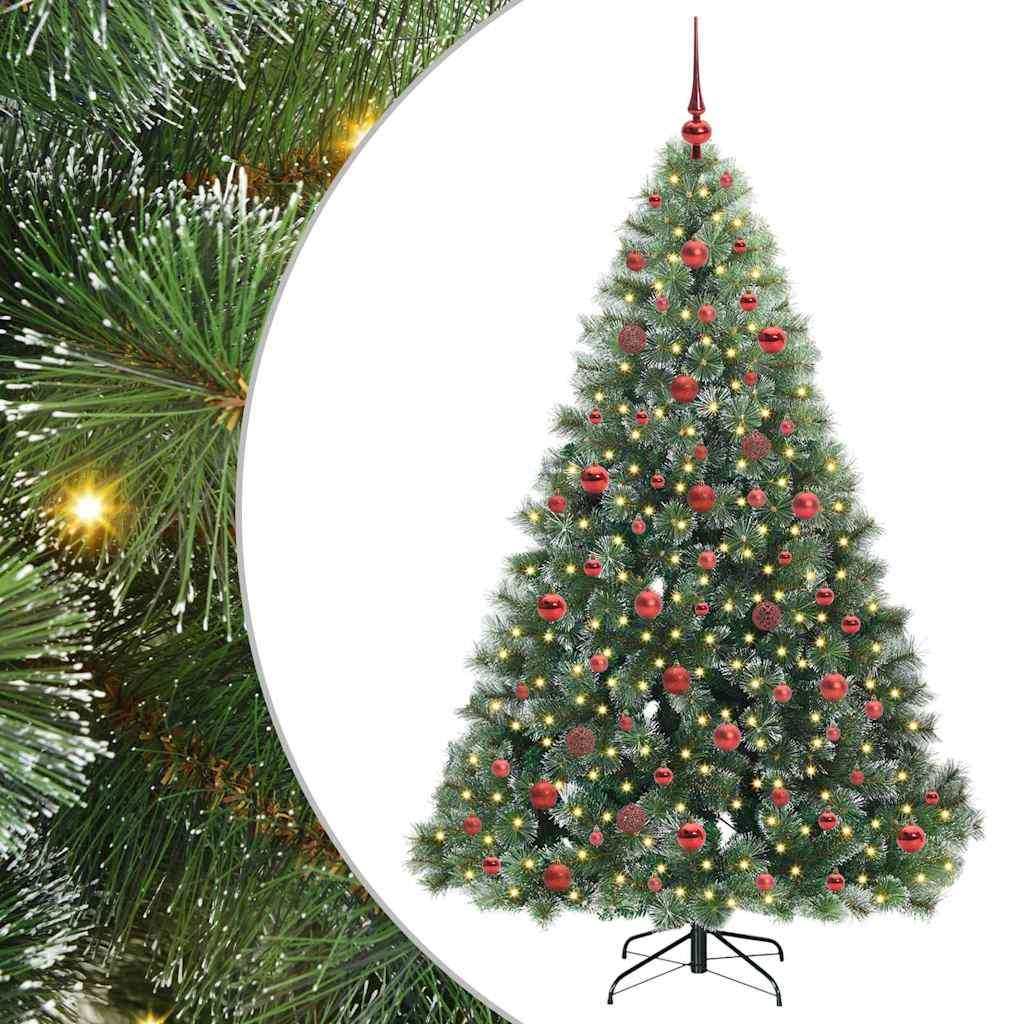 Albero di Natale artificiale Vidaxx con 300 LED con standard verde 180 cm PE e PVC