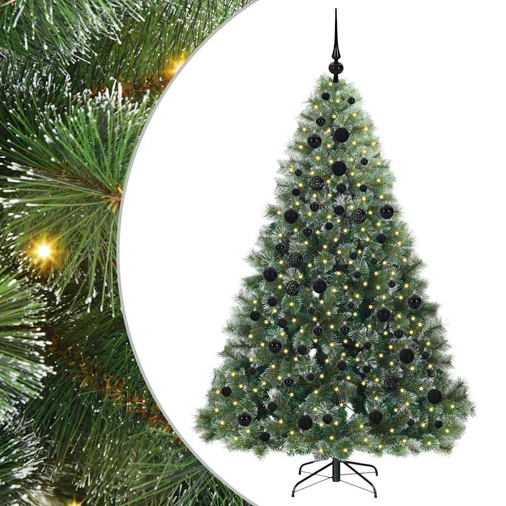 Albero di Natale artificiale Vidaxx con 300 LED con standard verde 180 cm PE e PVC