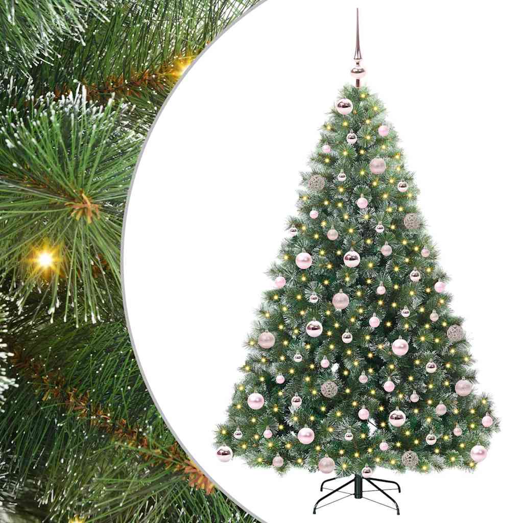 Albero di Natale artificiale Vidaxx con 300 LED con standard verde 180 cm PE e PVC