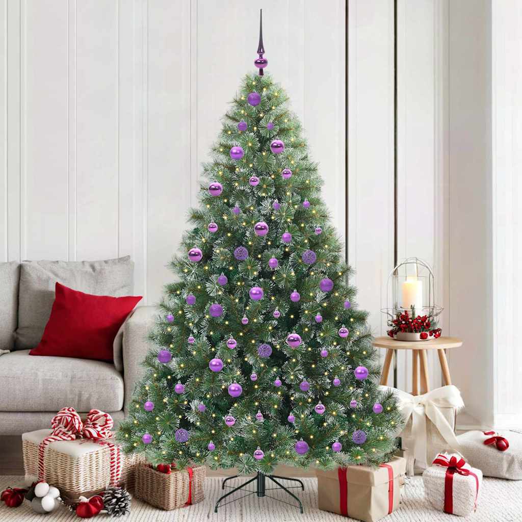 Albero di Natale artificiale Vidaxx con 300 LED con standard verde 180 cm PE e PVC