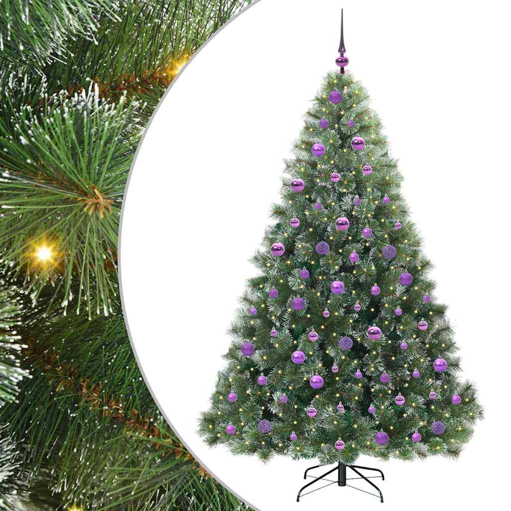 Albero di Natale artificiale Vidaxx con 300 LED con standard verde 180 cm PE e PVC