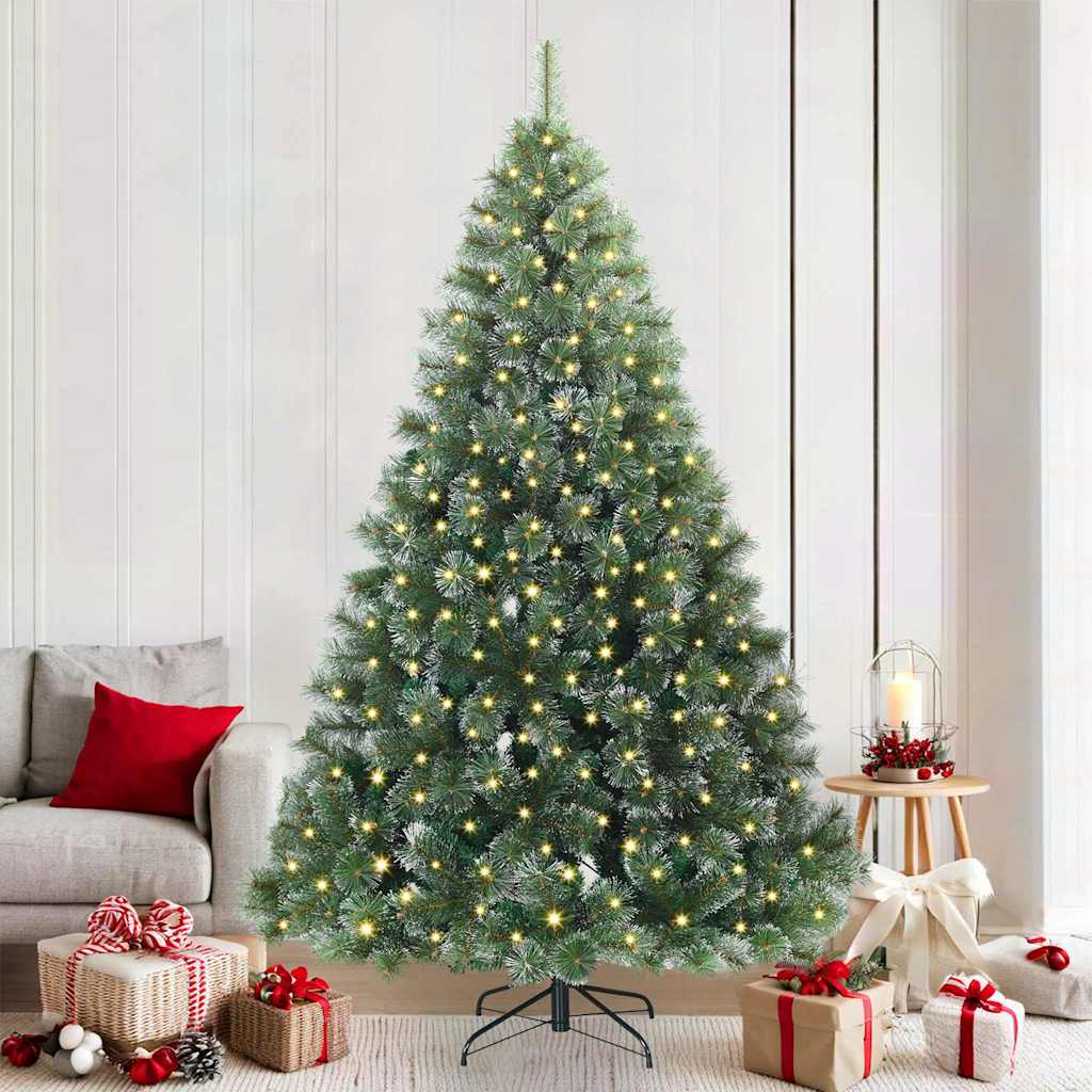 Albero di Natale artificiale Vidaxx con 300 LED con standard verde 210 cm PE e PVC