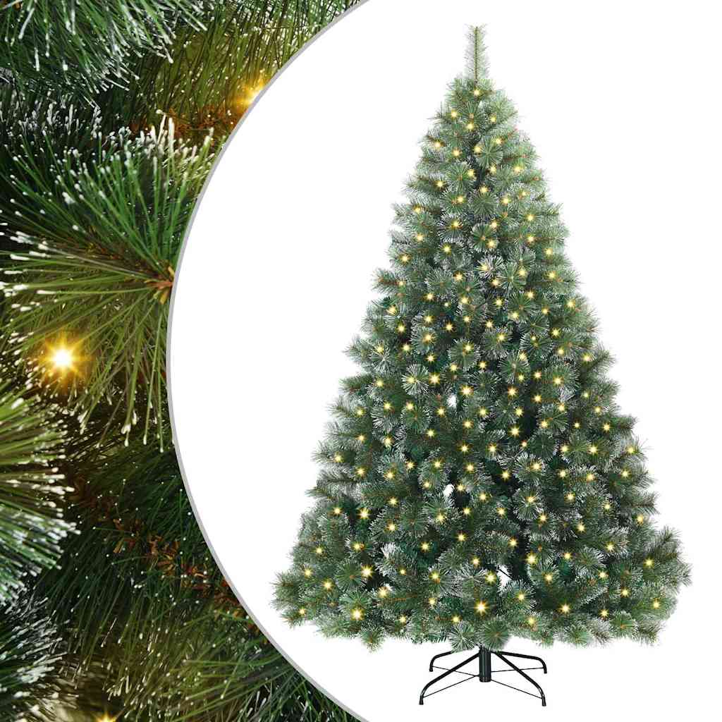 Albero di Natale artificiale Vidaxx con 300 LED con standard verde 210 cm PE e PVC