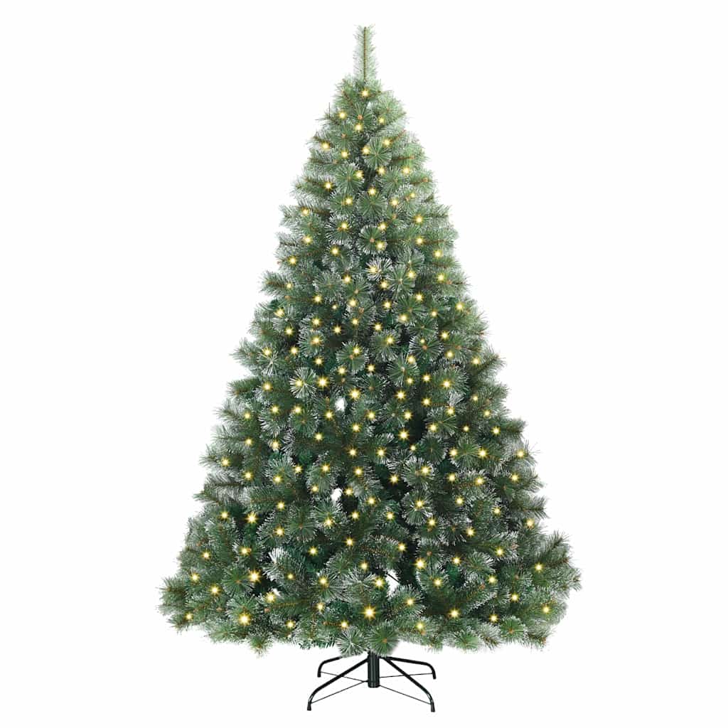 Albero di Natale artificiale Vidaxx con 300 LED con standard verde 210 cm PE e PVC
