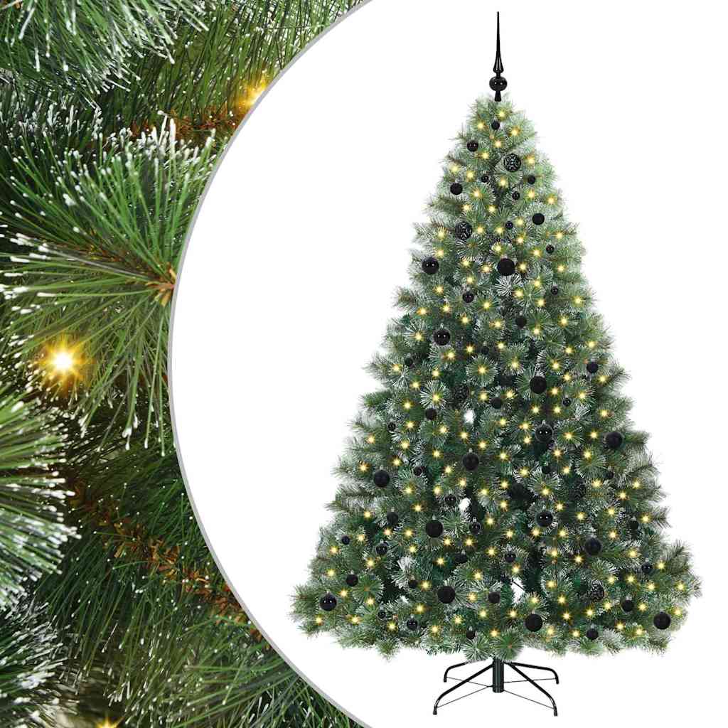 Albero di Natale artificiale Vidaxx con 300 LED con standard verde 210 cm PE e PVC