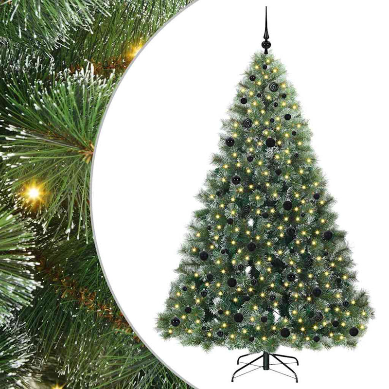Albero di Natale artificiale Vidaxx con 300 LED con standard verde 210 cm PE e PVC
