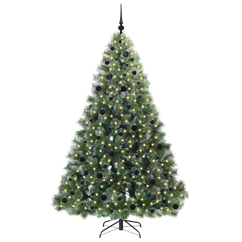 Albero di Natale artificiale Vidaxx con 300 LED con standard verde 210 cm PE e PVC