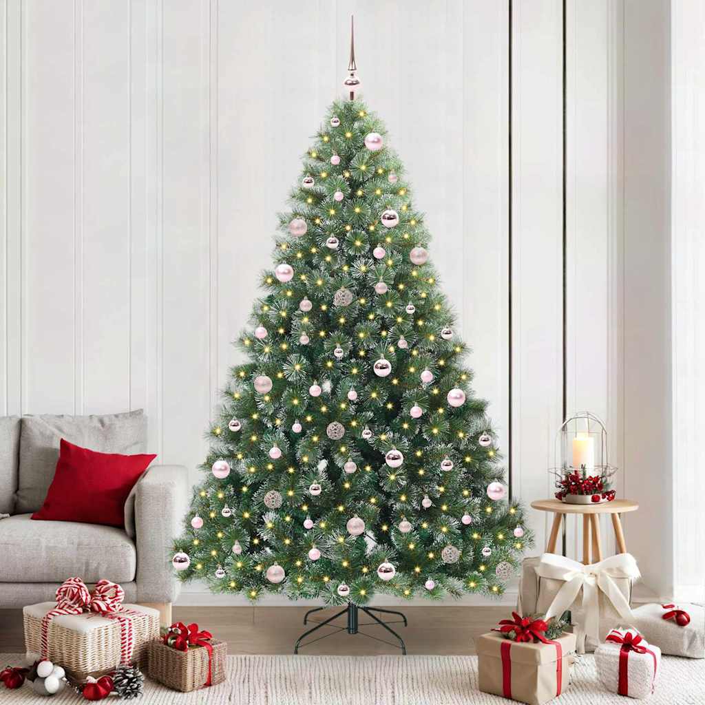 Albero di Natale artificiale Vidaxx con 300 LED con standard verde 210 cm PE e PVC