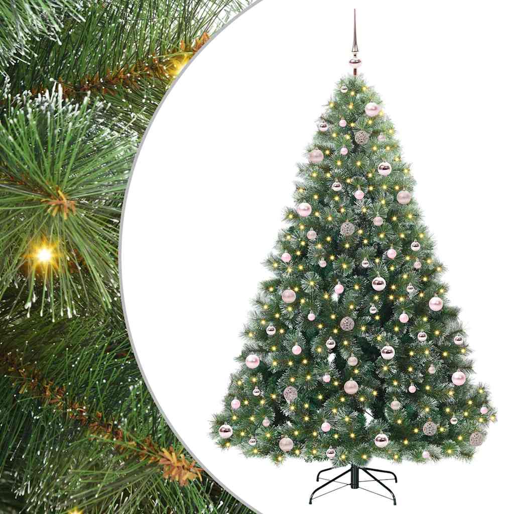 Albero di Natale artificiale Vidaxx con 300 LED con standard verde 210 cm PE e PVC