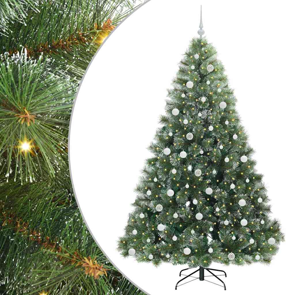 Albero di Natale artificiale Vidaxx con 300 LED con standard verde 210 cm PE e PVC