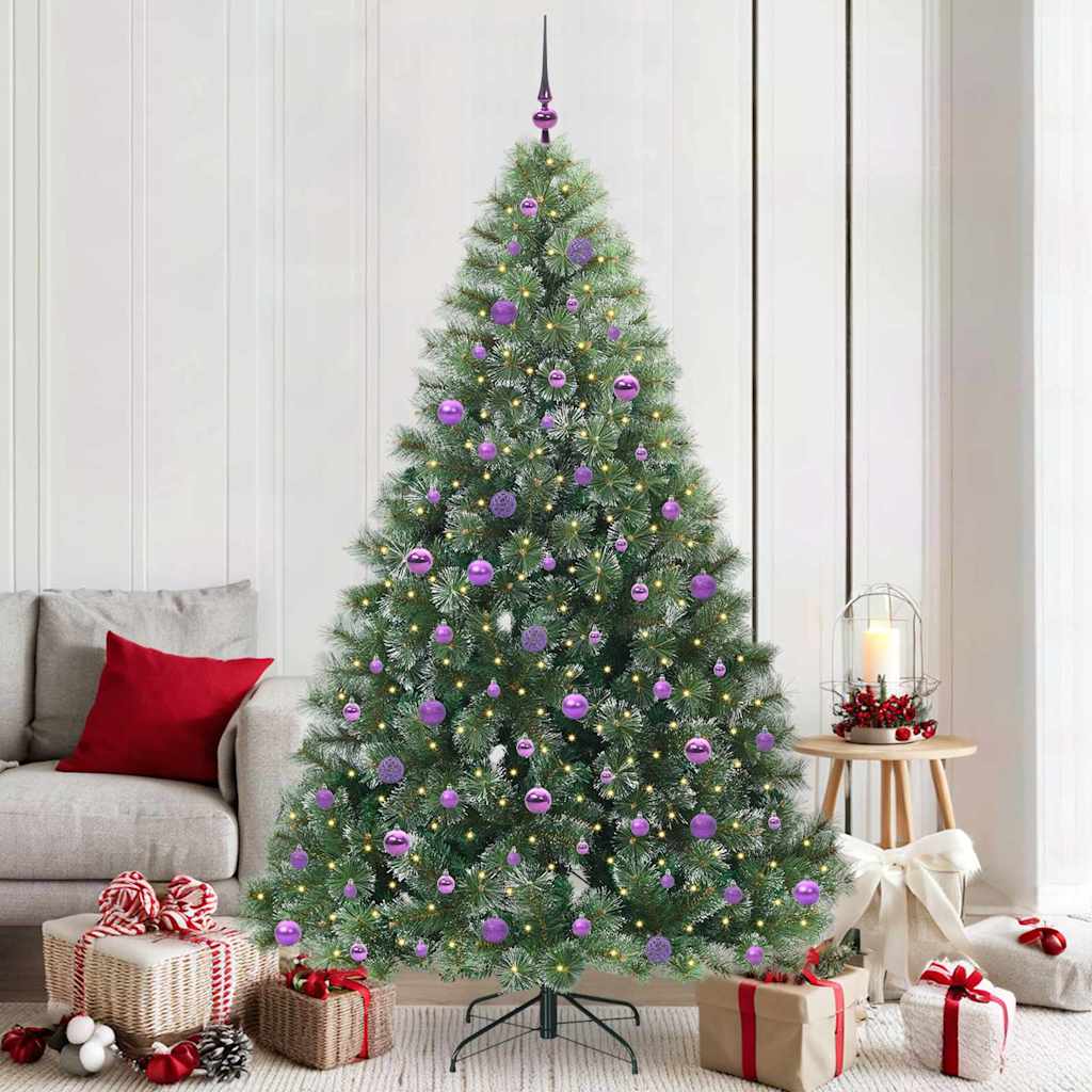 Albero di Natale artificiale Vidaxx con 300 LED con standard verde 210 cm PE e PVC