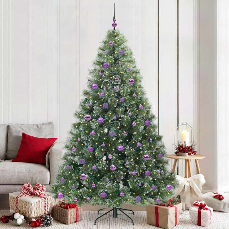 Albero di Natale artificiale Vidaxx con 300 LED con standard verde 210 cm PE e PVC