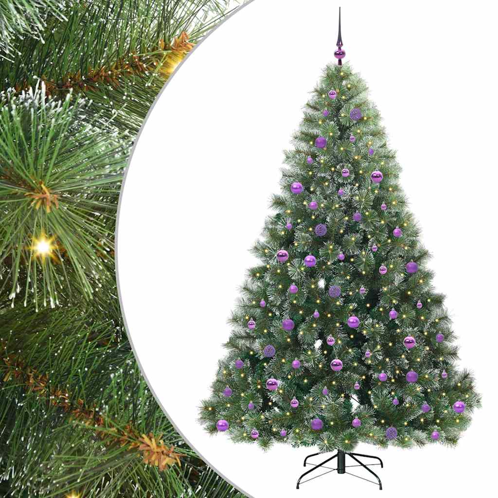 Albero di Natale artificiale Vidaxx con 300 LED con standard verde 210 cm PE e PVC