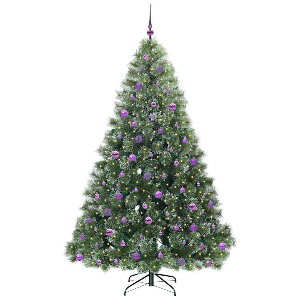 Albero di Natale artificiale Vidaxx con 300 LED con standard verde 210 cm PE e PVC