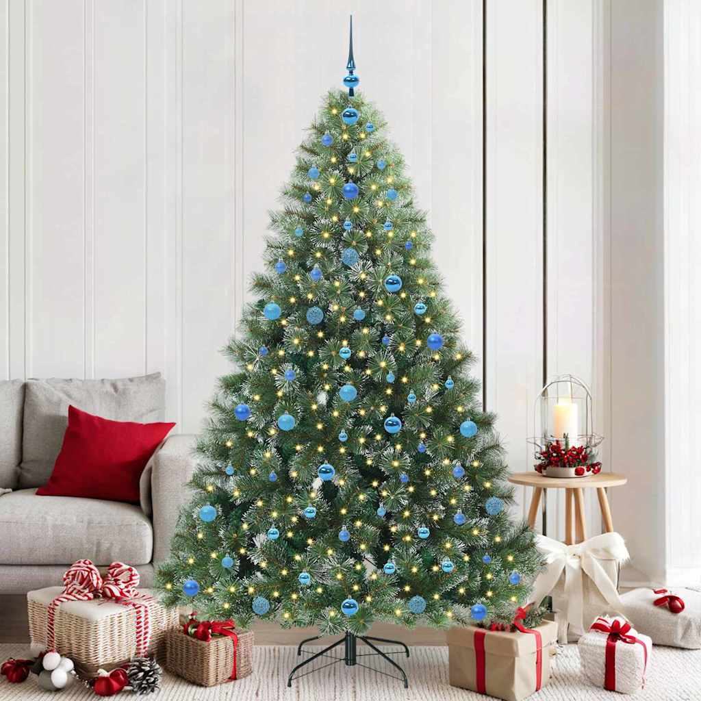 Albero di Natale artificiale Vidaxx con 300 LED con standard verde 210 cm PE e PVC