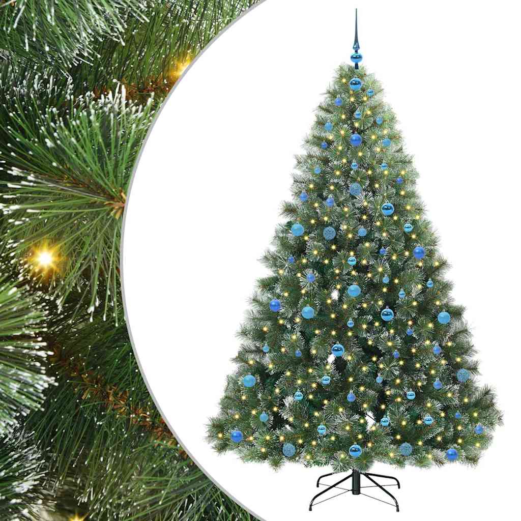 Albero di Natale artificiale Vidaxx con 300 LED con standard verde 210 cm PE e PVC