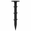 Vidaxx estacas de suelo 100 piezas plástico negro ø3 x 11 cm