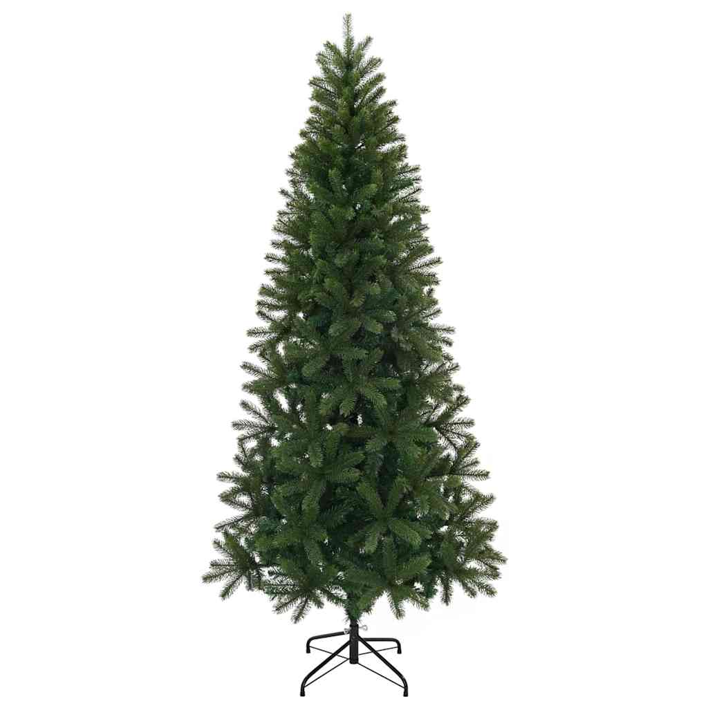 Vidaxl kunstkerstboom met standaard groen 240 cm pvc, pe en staal