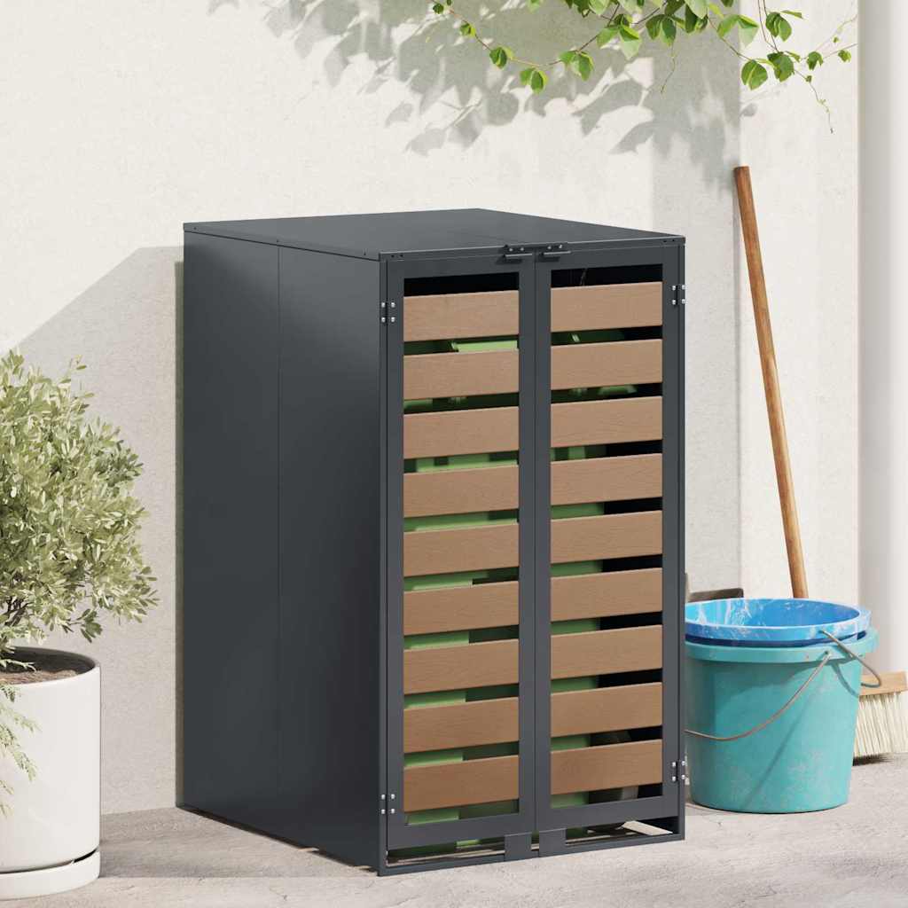 Contenitore per rifiuti Vidaxx con coperchio a gas per contenitore da 240 litri