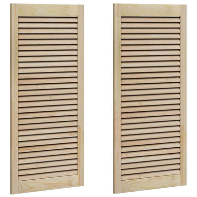 Anta dell'armadio Vidaxx 2 pezzi naturale 49,5 x 2,1 x 110 cm in legno di pino massiccio