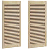 Vidaxl kastdeur 2 pcs naturel 49,5 x 2,1 x 110 cm massief grenenhout