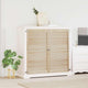 Vidaxx puerta de armario 2 piezas madera de pino maciza natural 110 x 2,1 x 59,5 cm