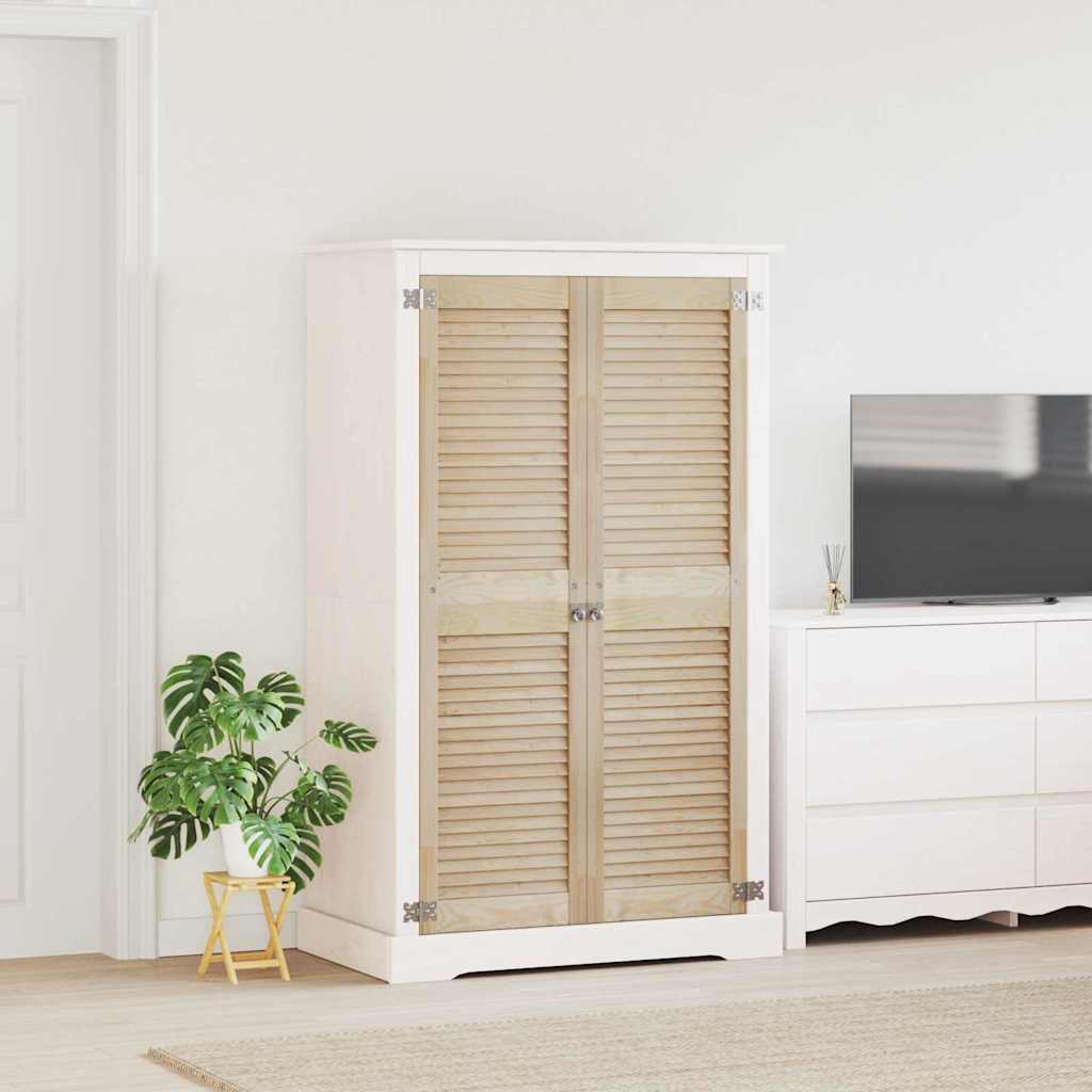 Vidaxx puerta de armario 2 piezas madera de pino maciza natural 39,5 x 2,1 x 140,5 cm