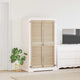 Vidaxx puerta de armario 2 piezas madera de pino maciza natural 39,5 x 2,1 x 140,5 cm