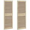 Vidaxl kastdeur 2 pcs naturel 49,5 x 2,1 x 140,5 cm massief grenenhout