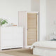 Vidaxl kastdeur naturel 140,5 x 2,1 x 59,5 cm massief grenenhout
