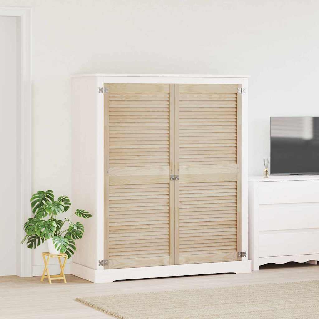 Vidaxx puerta de armario 2 piezas madera de pino maciza natural 140,5 x 2,1 x 59,5 cm