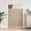 Vidaxl kastdeur 2 pcs naturel 140,5 x 2,1 x 59,5 cm massief grenenhout