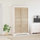 Vidaxx puerta de armario 2 piezas madera de pino maciza natural 170 x 2,1 x 49,5 cm