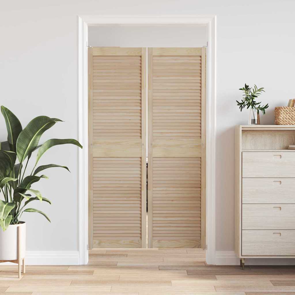 Anta dell'armadio Vidaxx 2 pezzi naturale 170 x 2,1 x 49,5 cm in legno di pino massiccio