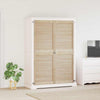 Vidaxl kastdeur 2 pcs naturel 170 x 2,1 x 59,5 cm massief grenenhout
