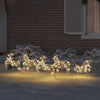 Vidaxl led rendieren met 40 led 5 pcs goud pet