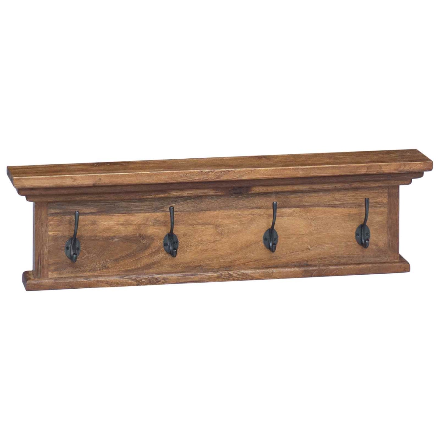 Vidaxx perchero de pared natural 70 x 10 x 20 cm teca maciza