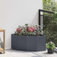 Vidaxx jardinera de esquina antracita 60 x 60 x 35 cm acero