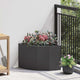 Vidaxl hoek plantbak zwart 45 x 45 x 35 cm staal
